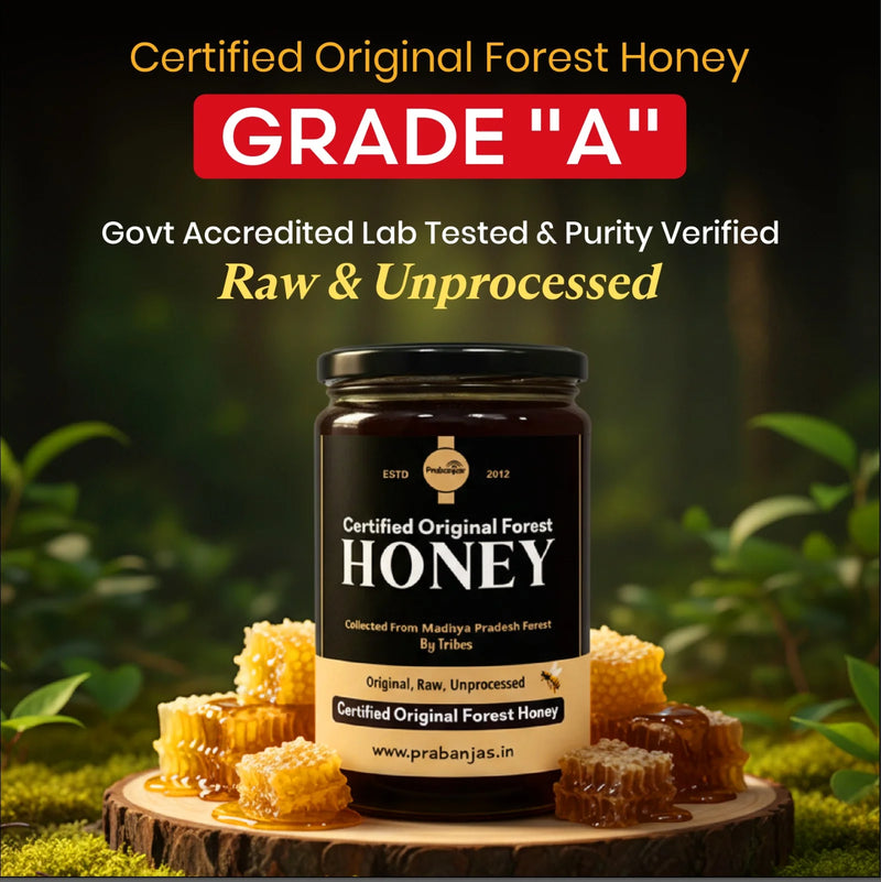 Certified Wild Forest Honey (Raw • Lab Tested • Unprocessed)