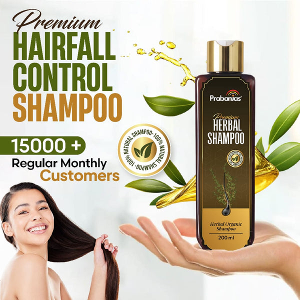 Prabanjas Premium Herbal  Hairfall Control Shampoo