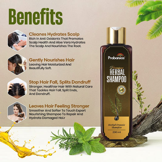 Prabanjas Premium Herbal  Hairfall Control Shampoo 200 Ml